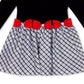 Vestido de veludo com cintura baixa e laço para meninas, edição rara, preto, tamanho 4T