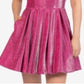 Vestido Skater Glitter Mesh da B Darlin Junior, Rosa, Tamanho 11/12