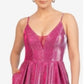 Vestido Skater Glitter Mesh da B Darlin Junior, Rosa, Tamanho 11/12