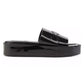 Sandália Slide Plataforma DKNY Laren Feminina Preta Tamanho 6