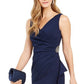Vestido tubinho com detalhes laterais SL Fashions feminino, azul, tamanho 6