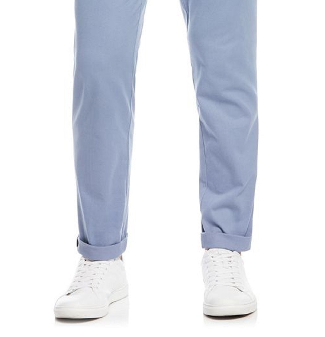 Calça chino masculina Perry Ellis, azul, tamanho 38x32