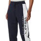 Calça de moletom masculina Perry Ellis com bandeira bordada, azul, tamanho grande