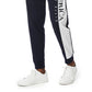 Calça de moletom masculina Perry Ellis com bandeira bordada, azul, tamanho grande