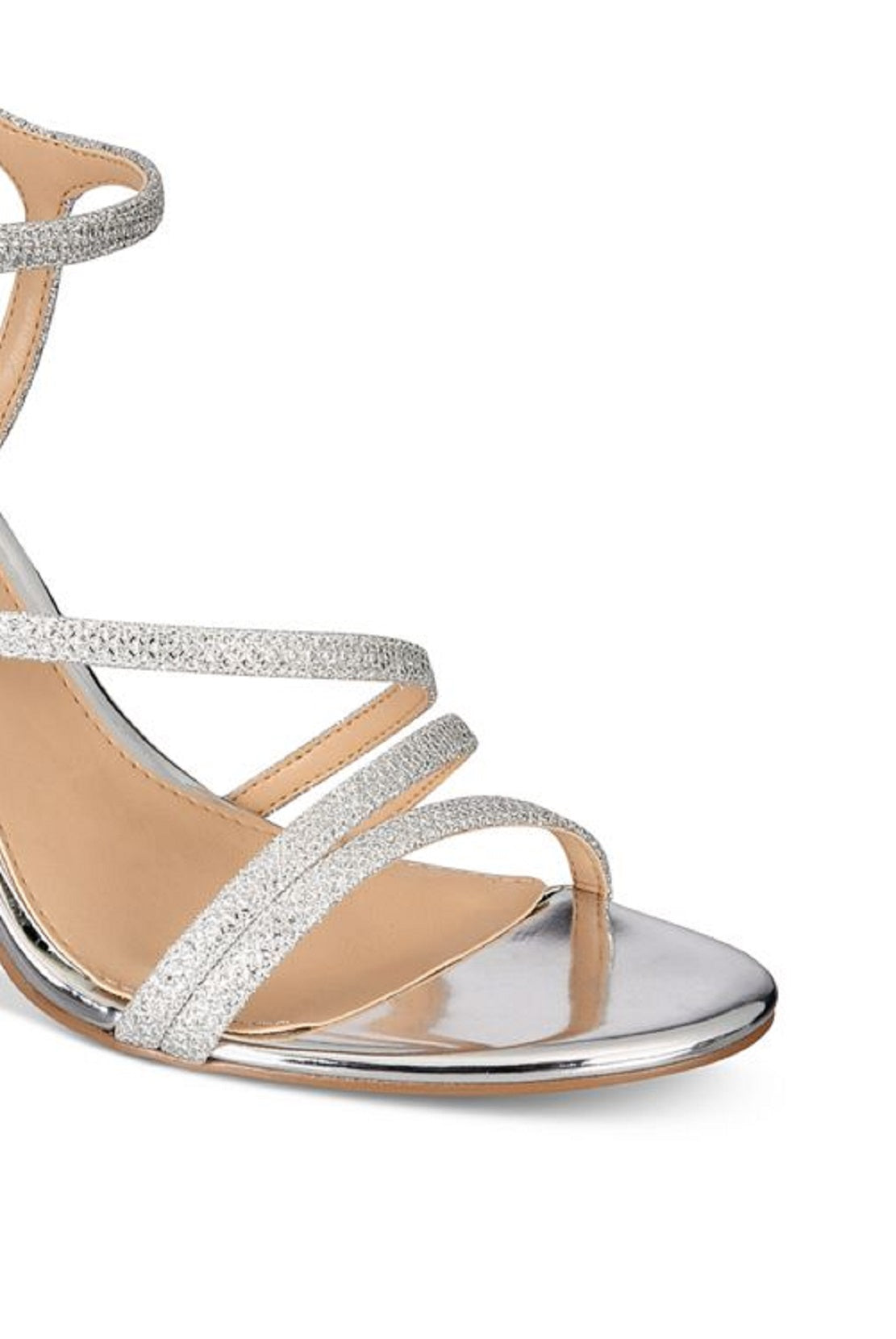 Sandália Maddison Jewel Badgley Mischka Feminina Prata Tamanho 7 M