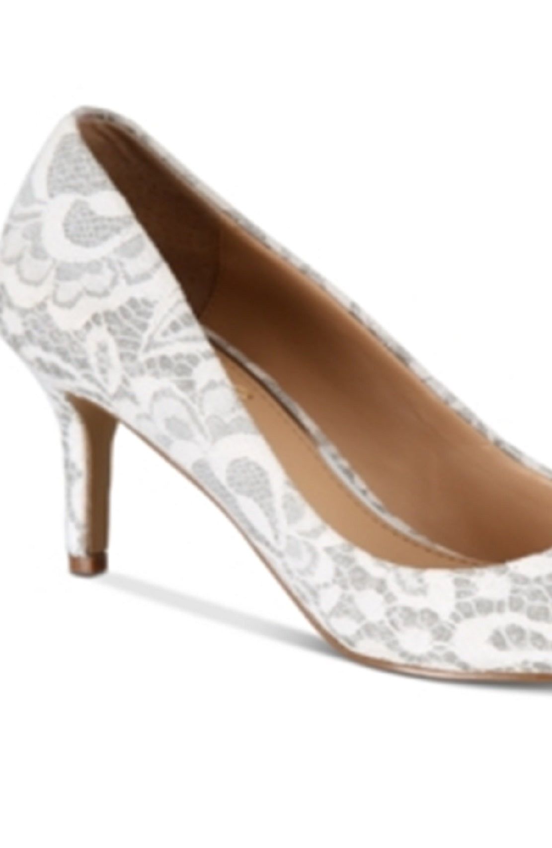 Sapatos de festa femininos Badgley Mischka Zuri, brancos, tamanho 6,5 M