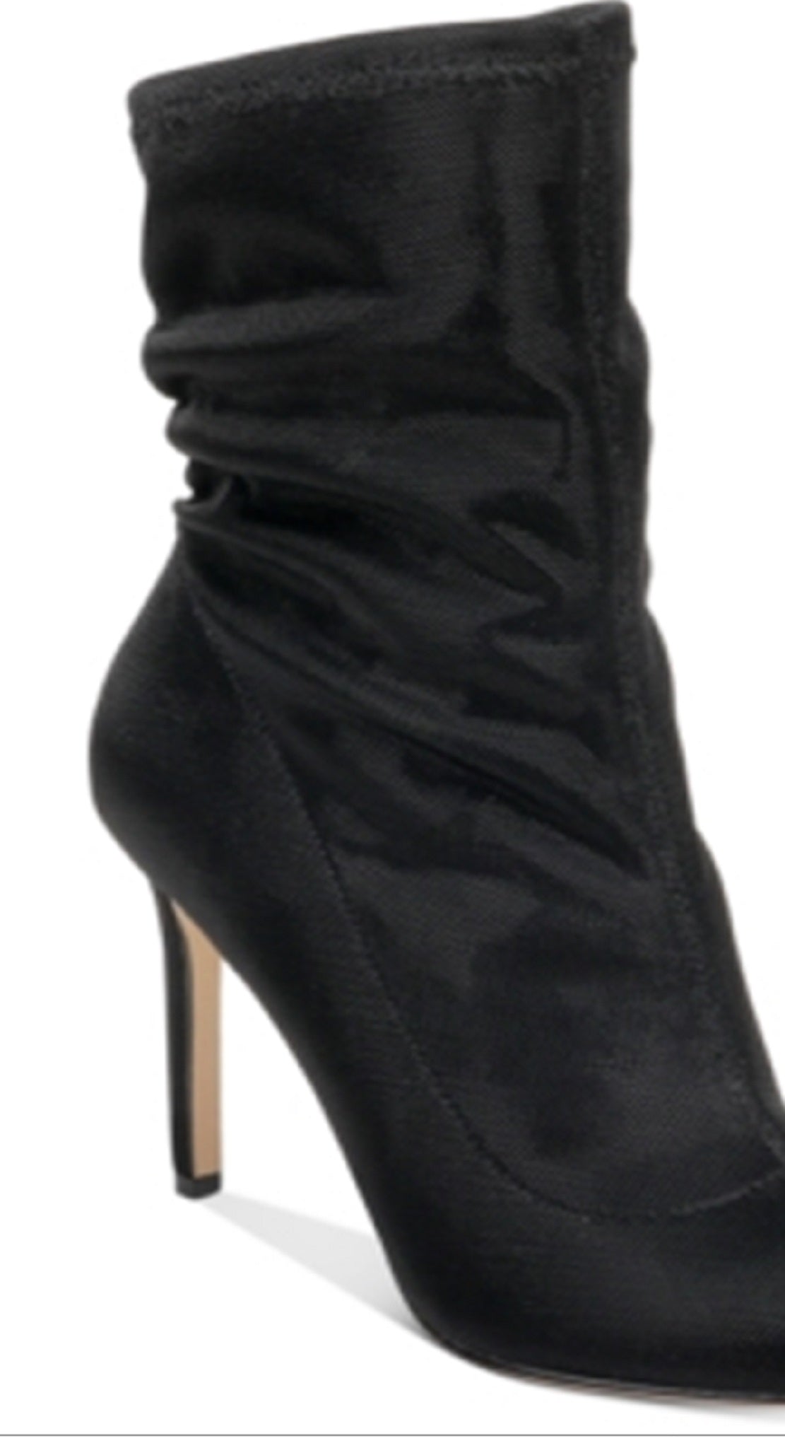 Badgley Mischka Tênis Ronnie Fabric Feminino Bico Fino Cano Médio Preto Tamanho 8,5