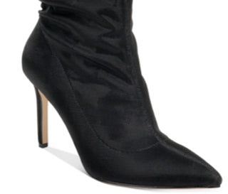 Badgley Mischka Tênis Ronnie Fabric Feminino Bico Fino Cano Médio Preto Tamanho 8,5