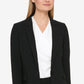 Blazer feminino DKNY Pick Stitch com botão único, preto, tamanho 8, pequeno