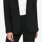 Blazer feminino DKNY Pick Stitch com botão único, preto, tamanho 8, pequeno