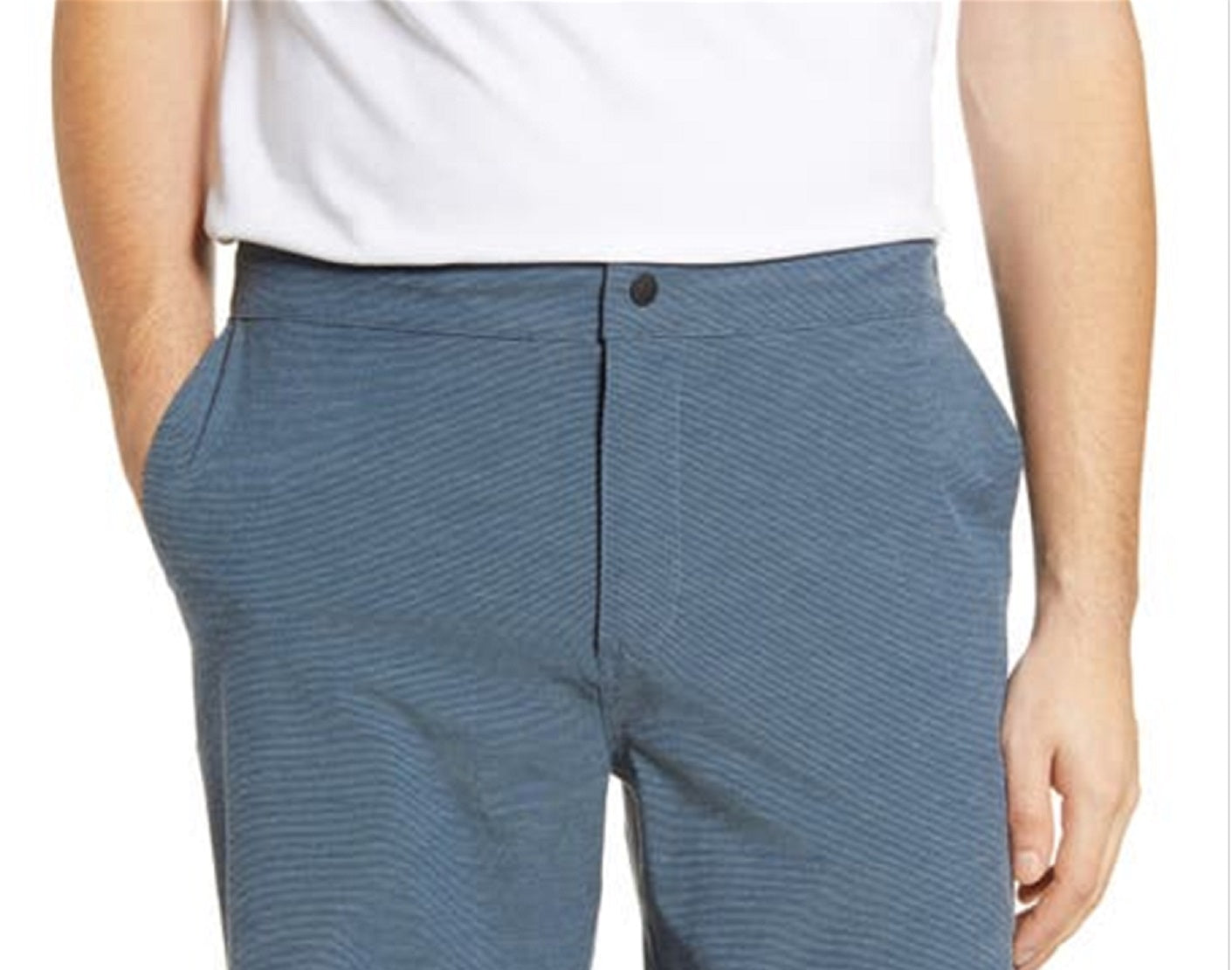 Vestido curto masculino Reyn Spooner Aloha Stretch azul tamanho 38