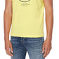 Camiseta Masculina Exclusiva A|X Armani Exchange Smiley Graphic Amarela Tamanho Grande
