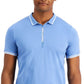 Camisa Polo Masculina A|X Armani Exchange com Zíper e Logotipo Roxo Tamanho Grande