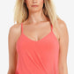Top tankini feminino Magicsuit Solid Alex com aro laranja tamanho 12