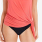 Top tankini feminino Magicsuit Solid Alex com aro laranja tamanho 12
