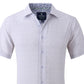 Camisa social masculina Tom Baine Slim Fit de manga curta e botões, tamanho X-G