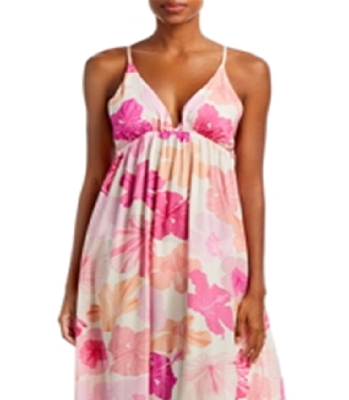 Vestido longo feminino Tiare Hawaii Gracie Tie Dye Cover Up Laranja Tamanho Único