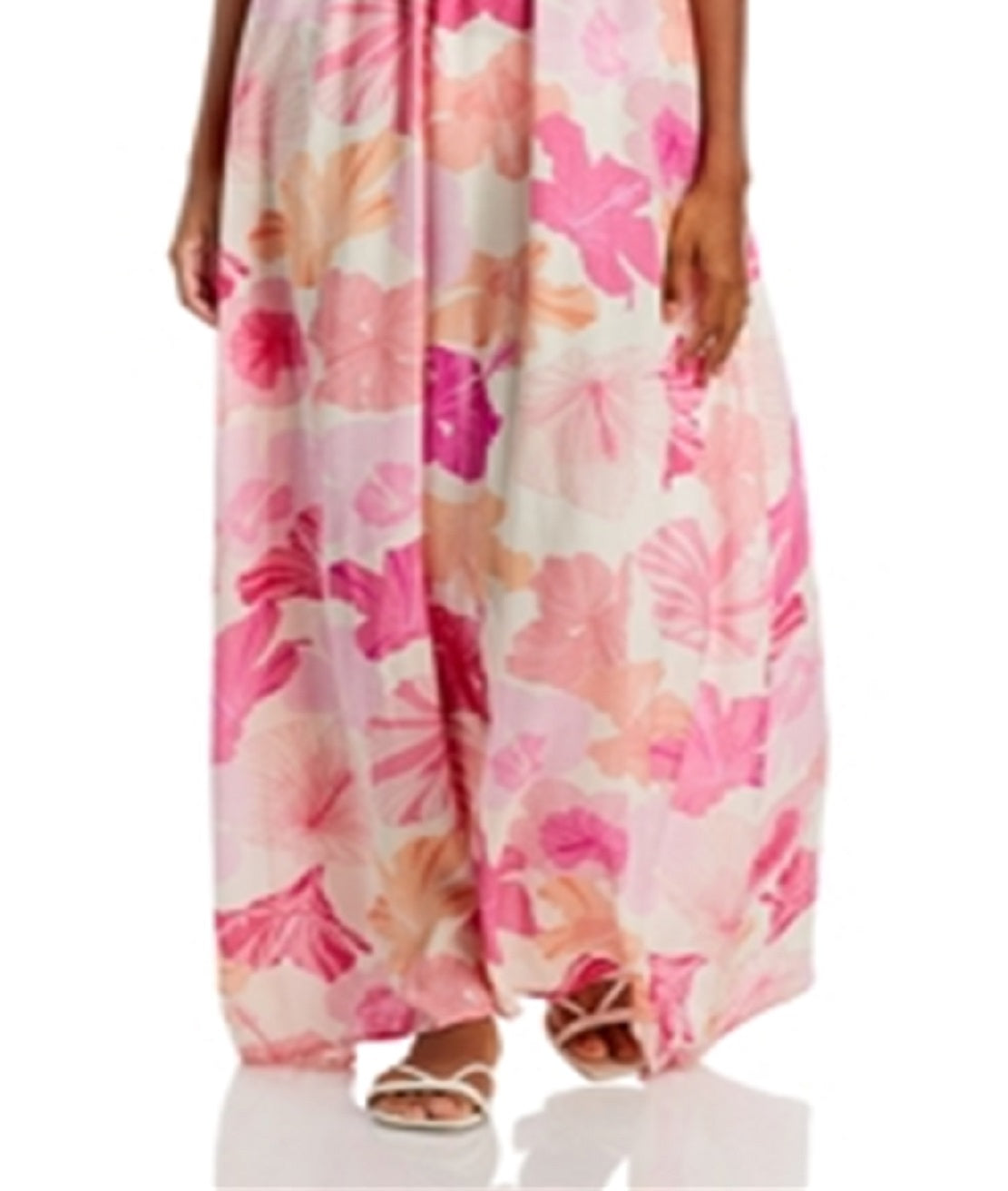 Vestido longo feminino Tiare Hawaii Gracie Tie Dye Cover Up Laranja Tamanho Único