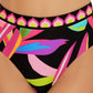Biquíni reversível Trina Turk Birds Of Paradise feminino, cintura alta, azul, tamanho 4