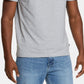Camiseta masculina Nautica Classic Fit Solid com gola redonda e bolso, cinza, tamanho grande