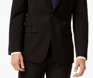 Calvin Klein Infinite Stretch Solid Slim Fit Terno Masculino Preto Tamanho 42