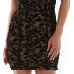 Vestido de veludo flocado com ombros de fora e franzidos BCX Junior, preto, tamanho XX-S