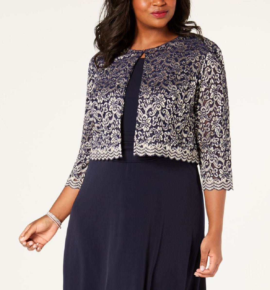 Jaqueta floral feminina Jessica Howard azul tamanho 14W