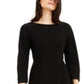 Vestido Mara com decote canoa Weekend Max feminino, preto, tamanho 4