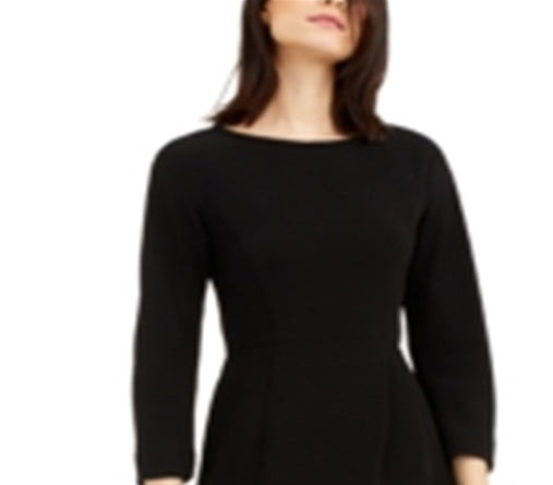 Vestido Mara com decote canoa Weekend Max feminino, preto, tamanho 4