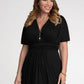 Vestido longo Vienna feminino Kiyonna, preto, tamanho 64