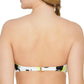 Biquíni Hula Honey Junior's Citrus Geo Printed Button Bandeau Top Maiô Branco Tamanho Médio