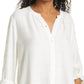 Blusa camponesa de manga comprida xadrez metálica Eloise para mulheres Rails, tamanho XS