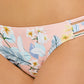 Calcinha de biquíni Hula Honey feminina multicolorida Moana Blossom com tiras rosa