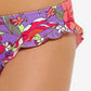 Biquíni Hula Honey Feminino Júnior Multi Impressionista Babados Roxo Tamanho Grande