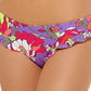 Biquíni Hula Honey Feminino Júnior Multi Impressionista Babados Roxo Tamanho Grande