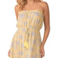 Vestido longo sem alças feminino Elan amarelo tamanho pequeno