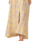 Vestido longo sem alças feminino Elan amarelo tamanho pequeno