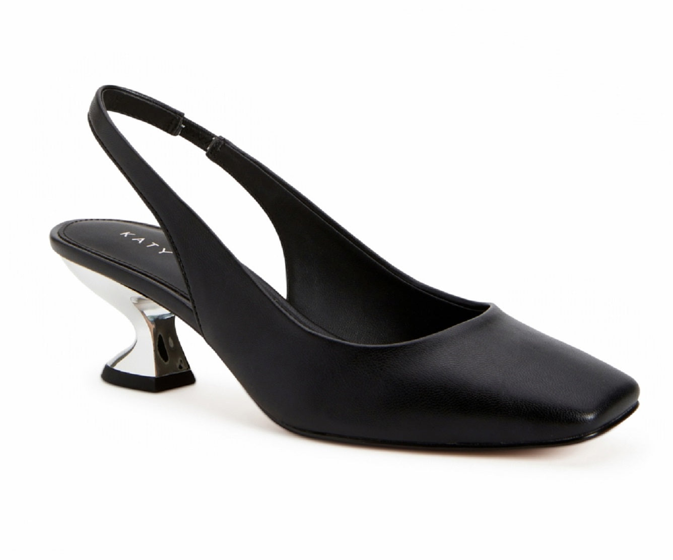 Katy Perry The Laterr Slingback Scarpin Bico Quadrado Feminino Preto Tamanho 9,5
