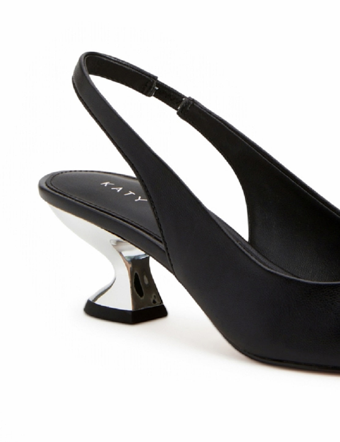 Katy Perry The Laterr Slingback Scarpin Bico Quadrado Feminino Preto Tamanho 9,5
