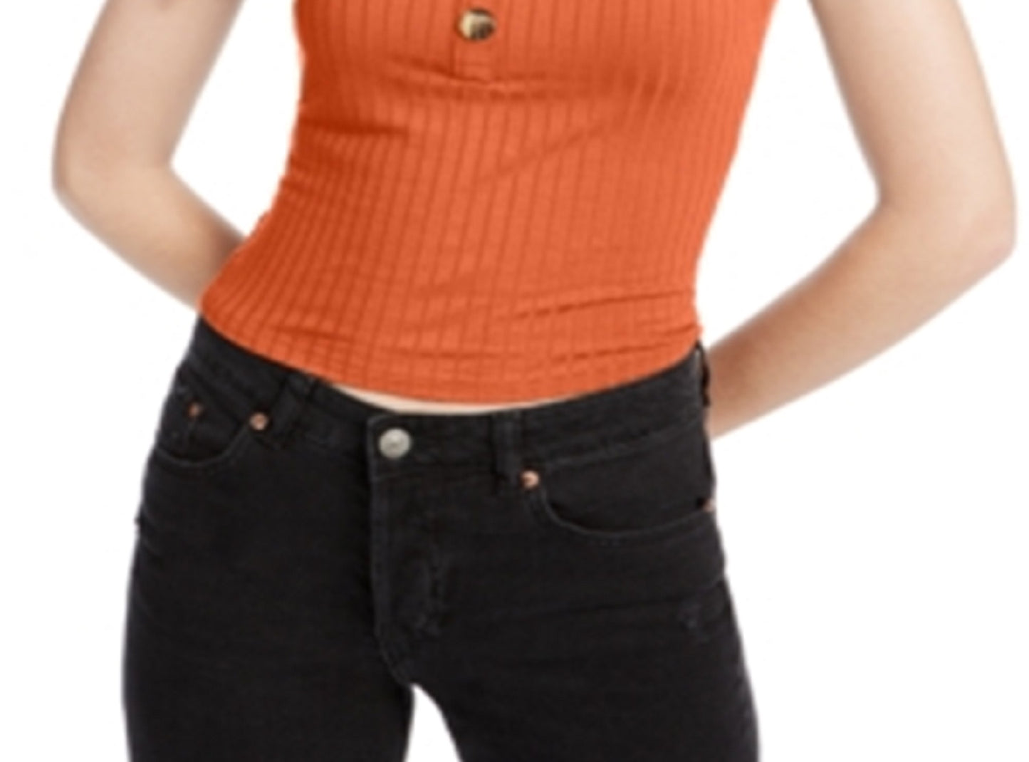 Camiseta canelada Hippie Rose Junior marrom tamanho X-G