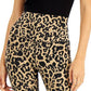 Shorts de ciclismo feminino LNA com estampa de leopardo, preto, tamanho pequeno
