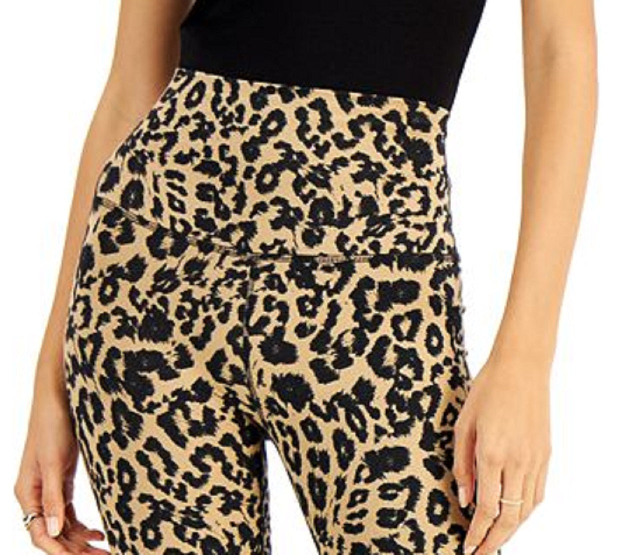 Shorts de ciclismo feminino LNA com estampa de leopardo, preto, tamanho pequeno