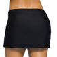Maiô Reebok Feminino Saia de Natação Preto