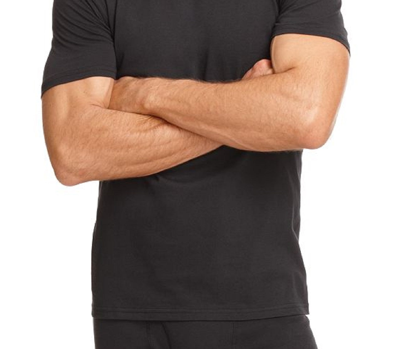 Alfani Men's Underwear Tagless V Neck 3 Pack Undershirt Preto Tamanho Médio