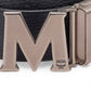 Cinto de couro reversível Claus masculino MCM, preto, tamanho regular