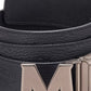 Cinto de couro reversível Claus masculino MCM, preto, tamanho regular