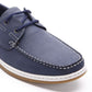 Sapatos náuticos Aston Marc masculinos em nobuck sintético, azuis, tamanho 10 M