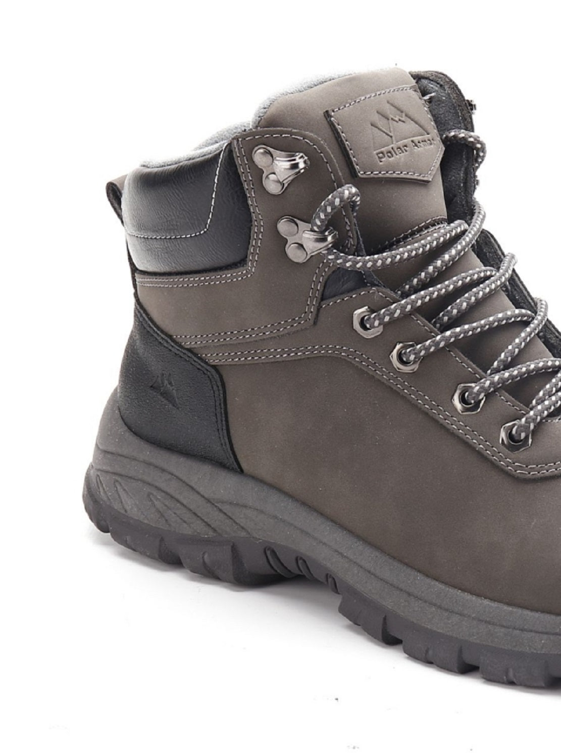 Botas de trabalho clássicas para todas as funções Polar Armor masculinas, cinza, tamanho 13 M