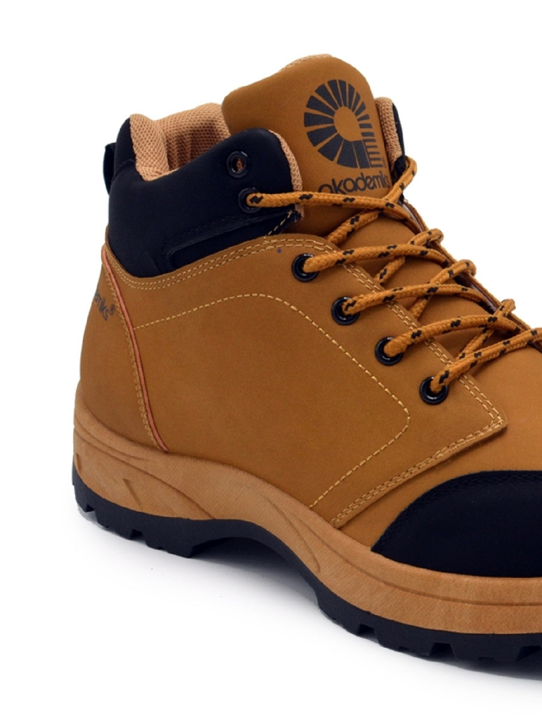 Botas de trabalho Hunter 2.0 masculinas Akademiks, marrom, tamanho 10 M