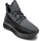 Tênis de corrida masculino Akademiks Fit 2.0 Knit, cinza, tamanho 11 M